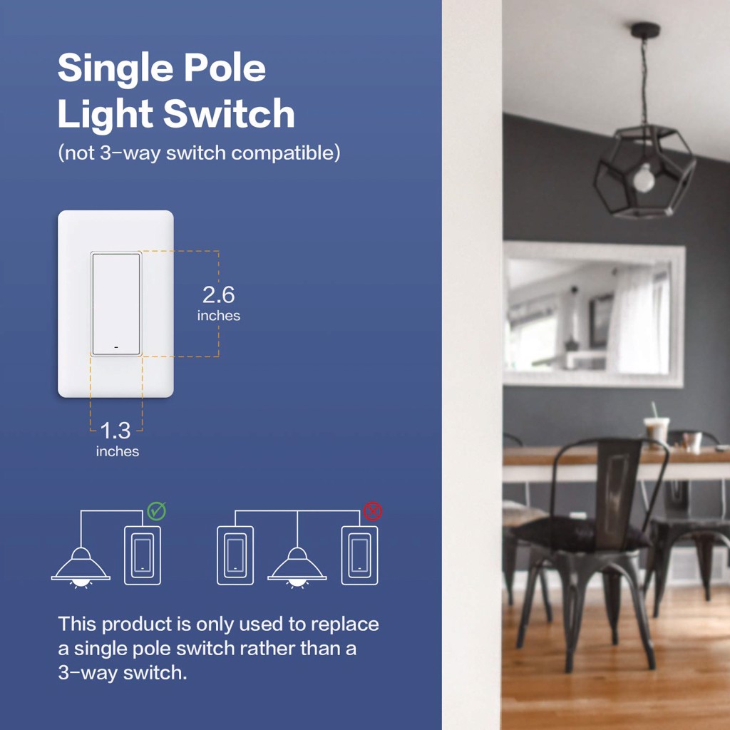 Công tắc chữ nhật gắn tường thông minh Aqara Smart Wall Switch chuẩn Mỹ - Có Dây Nguội