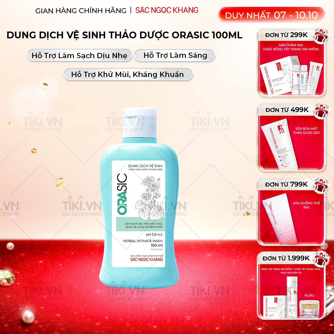 Dung dịch vệ sinh Orasic 100ml kháng khuẩn thiên nhiên