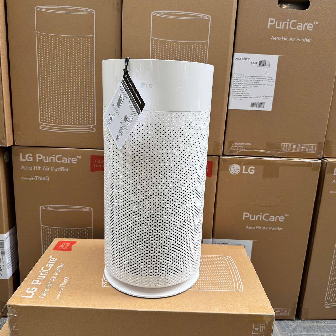 [GIÁ TẠI KHO] Máy lọc không khí 1 tầng PuriCare Aero Tower Hit AS35GGW10 - Hàng chính Hãng LG