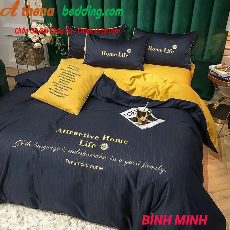 Set Chăn ga gối 4 món COTTON Hàn