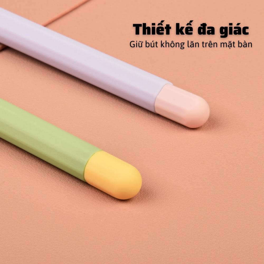 Bọc silicon, vỏ, case dành cho Apple Pen 1/2 và dành cho Stylus Gen 2 Pro, hỗ trợ hít vào cạnh Tablet và sạc không dây