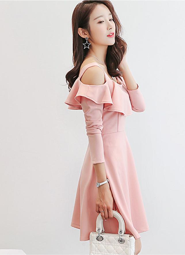 Đầm bệt vai trẻ trung da87