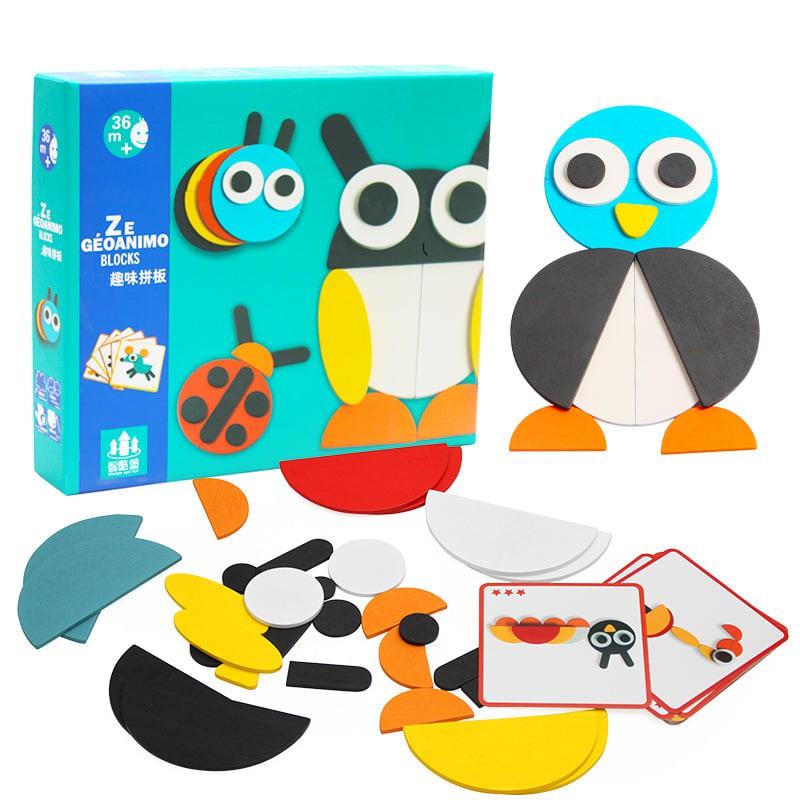 BỘ ĐỒ CHƠI GHÉP HÌNH ĐỘNG VẬT MONTESSORI FUNBOARD