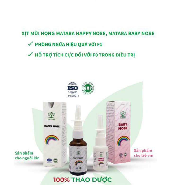 Xịt mũi trẻ em MATARA BABY NOSE 20ml - Hỗ trợ các vấn đề về viêm xoang, viêm mũi dị ứng, các triệu trứng liên quan đến đường hô hấp. Nguồn gốc thảo dược tự nhiên an toàn cho trẻ em, không gây buốt, xót cho người sử dụng