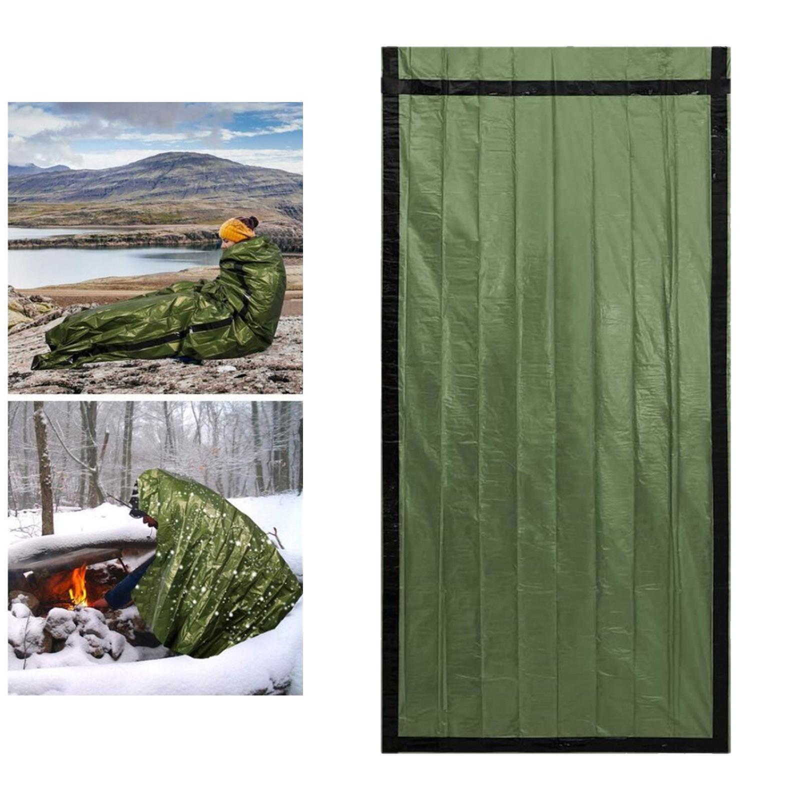 Emergency Sleeping Bag, Lightweight Emergency Bivy Sack Thermal Survival Blanket Compact Waterproof Multi-use Survival Gear for Outdoor,Hiking,Camping