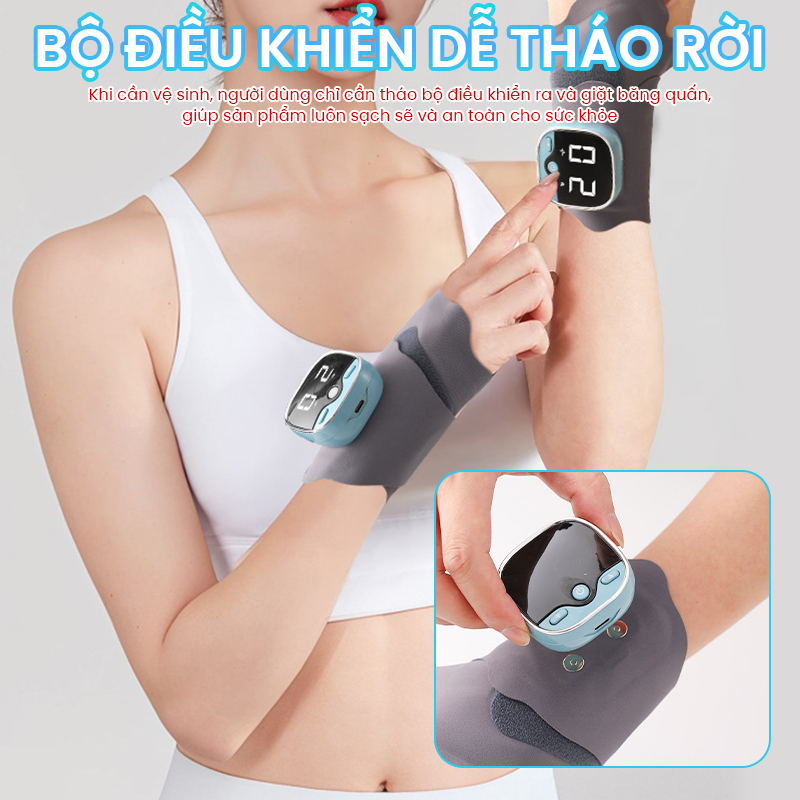 Băng quấn cố định kết hợp massage cổ tay XY-02 - Giải pháp bảo vệ và phục hồi cổ tay khỏi chấn thương, căng cơ