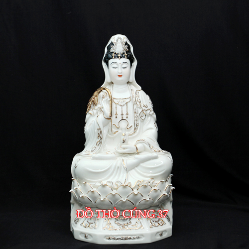Bộ Tây Phương Tam Thánh - men sứ đức hóa