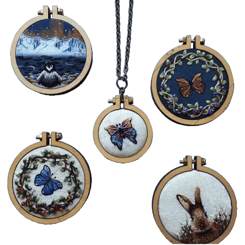 Mini Embroidery Hoop Round Shape for Cross Stitch DIY Art Crafts Accessories