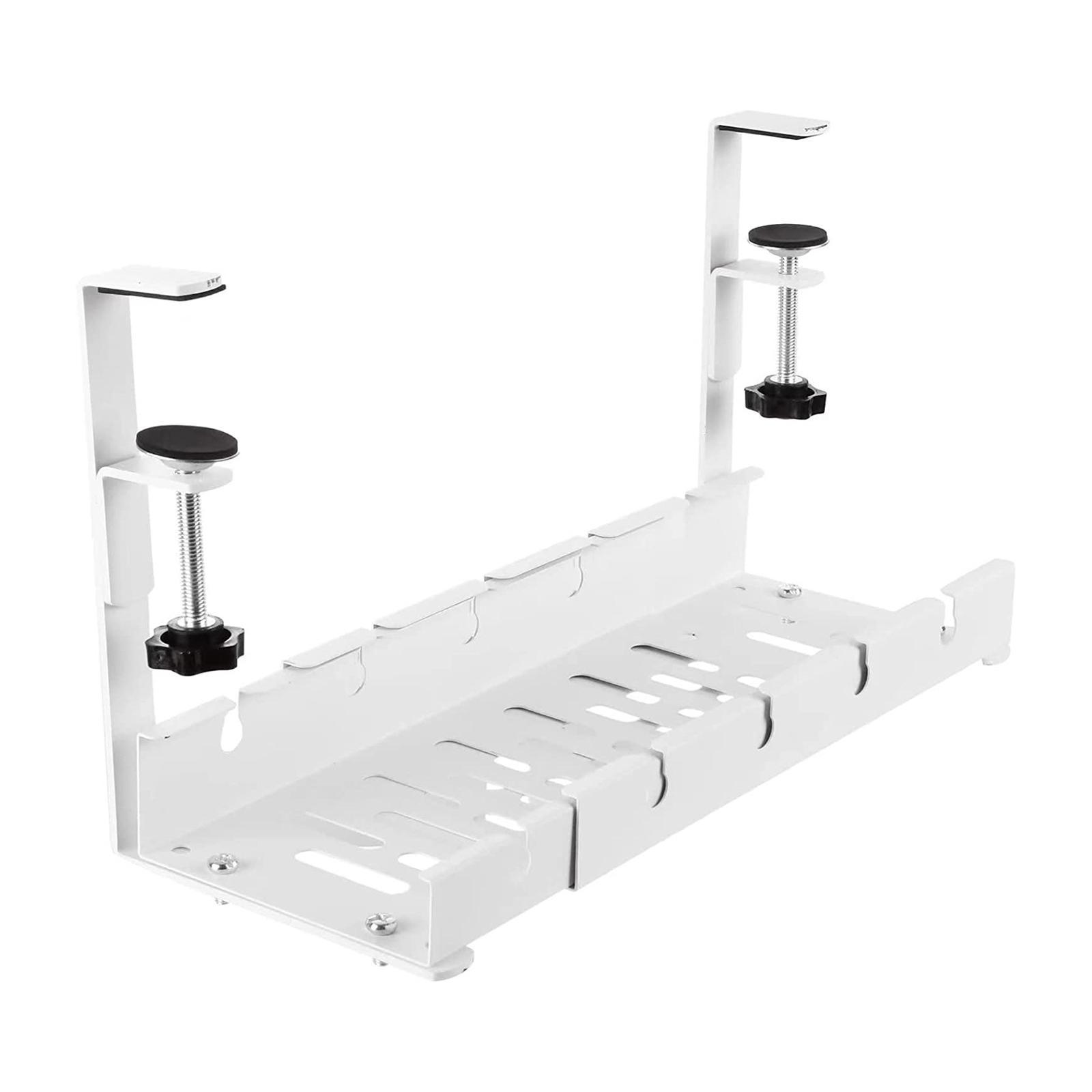 Under Desk Wire Management Iron Cable Management Tray for Internet Cafe Home