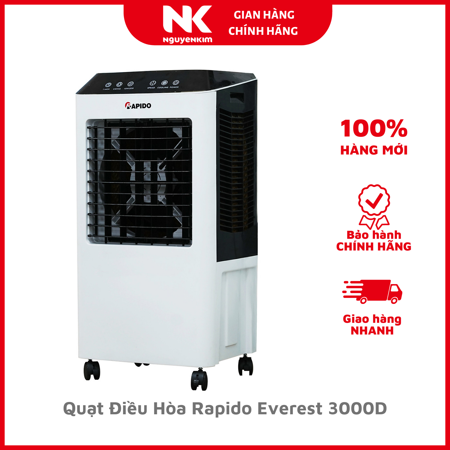 Quạt Điều Hòa Rapido Everest 3000D - Hàng chính hãng