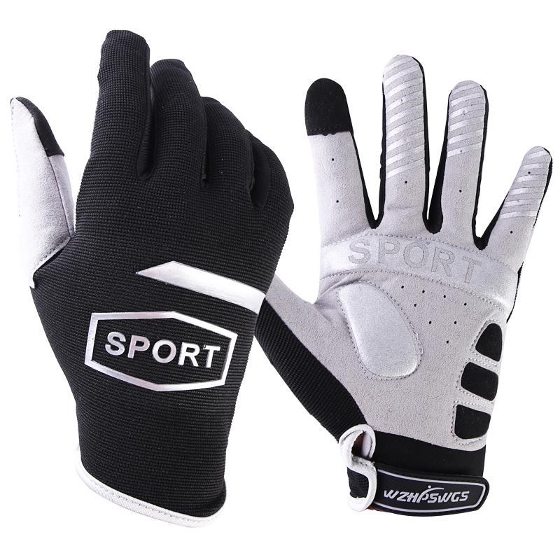 Mùa Xuân, Mùa Thu Full Ngón Tay Màn Hình Cảm Ứng Găng Tay Xe Đạp MTB Thể Thao Chống Sốc Găng Tay Xe Đạp Gel Lỏng Sốc Xe Đạp Găng Tay