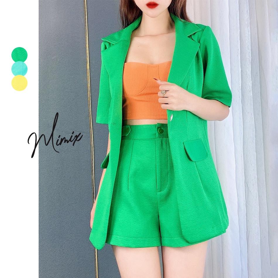 Set áo vest kèm quần short nút lưng MIMIX CD8200