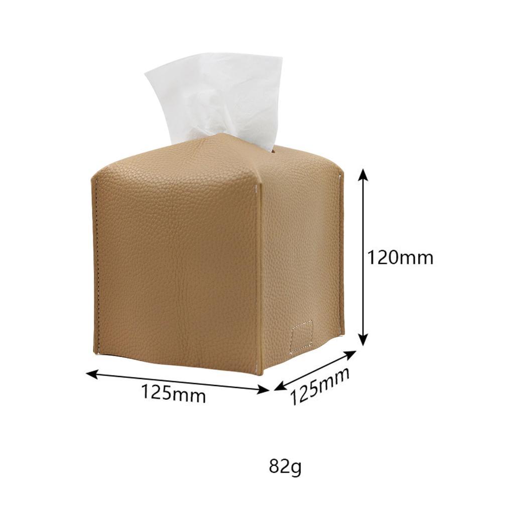 Creative Tissue Box Holder Leather for Bedroom Kitchen Dressers
