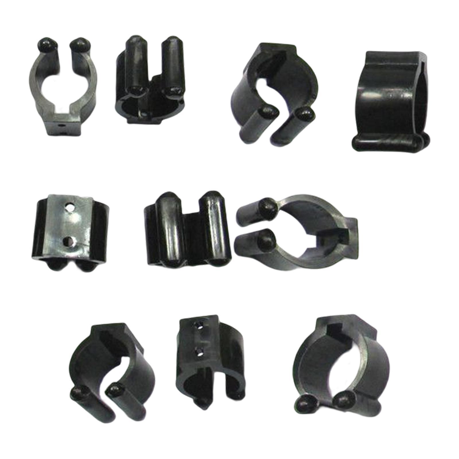 Black fishing rod storage clips accessories Large