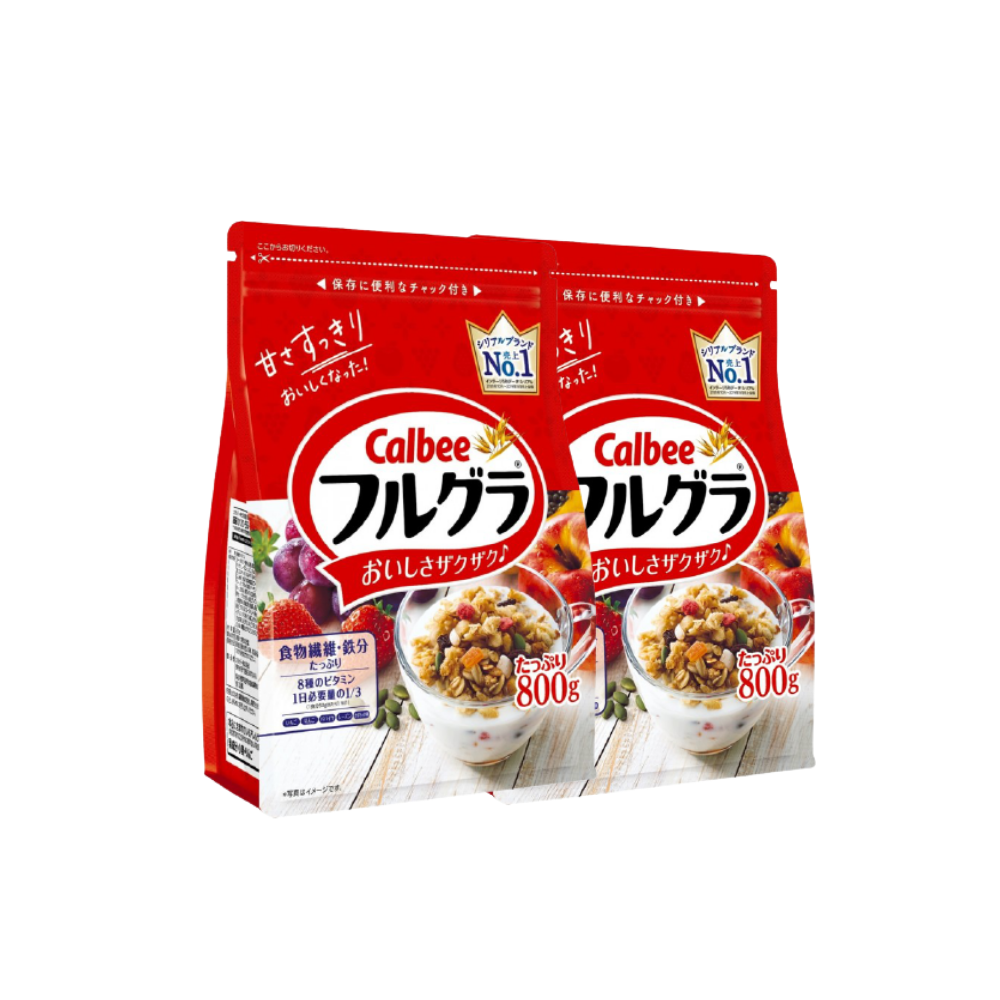 Combo 2 gói Ngũ cốc hoa quả Calbee Furugura Nhật Bản