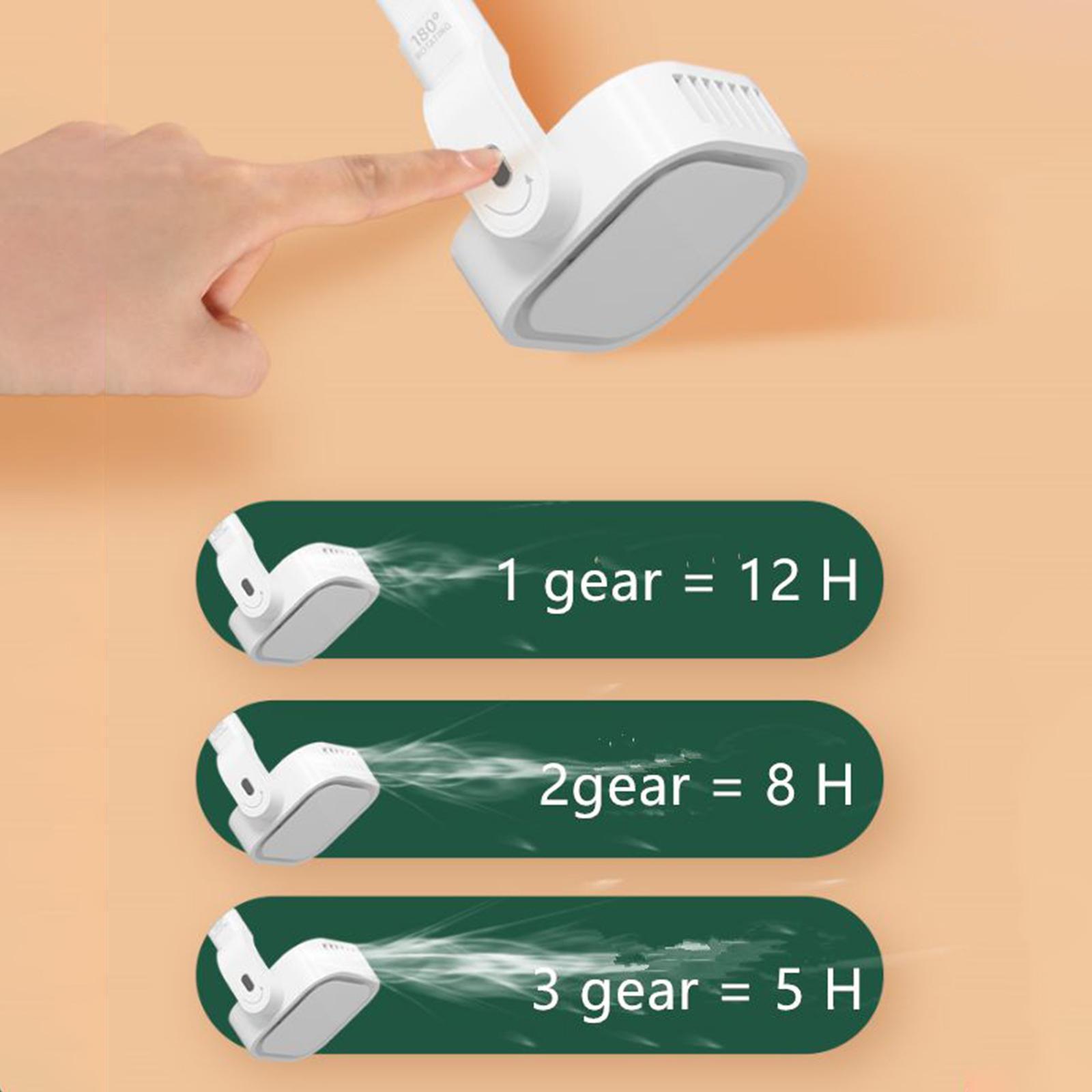 Lazy Hanging Neck Fan Rotatable Sports Usb Silent for Outdoor