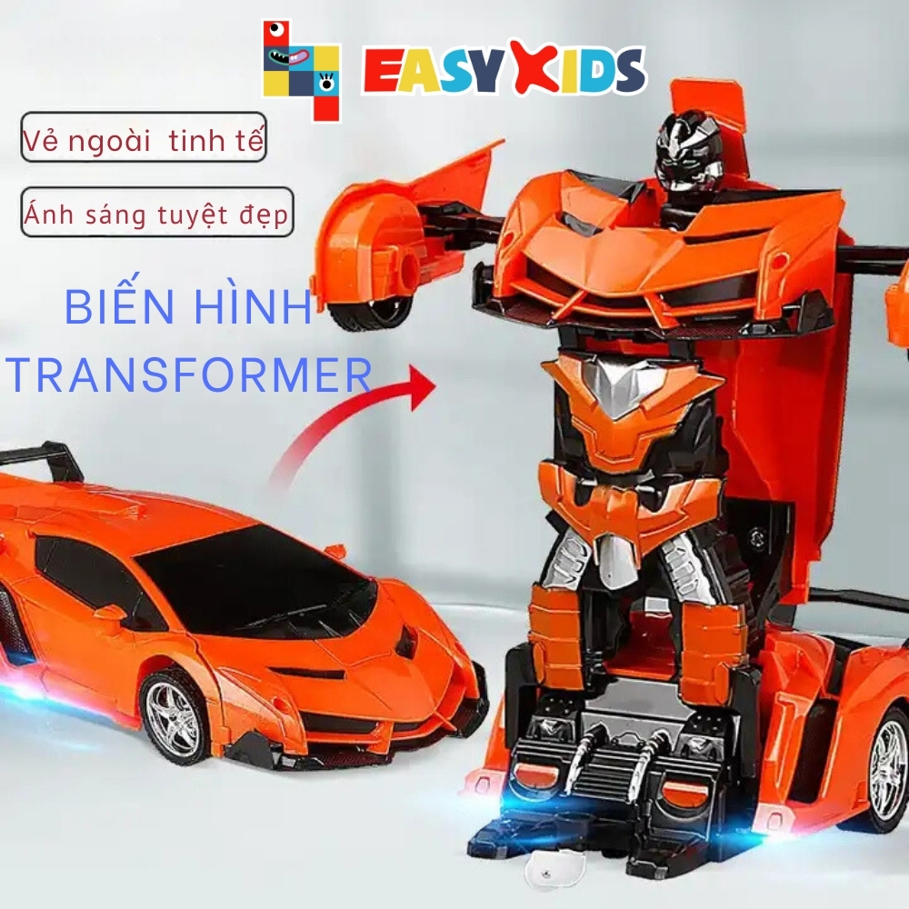 Đồ Chơi Ô Tô Điều Khiển Từ Xa, Ô Tô Biến Hình Robot Transformer