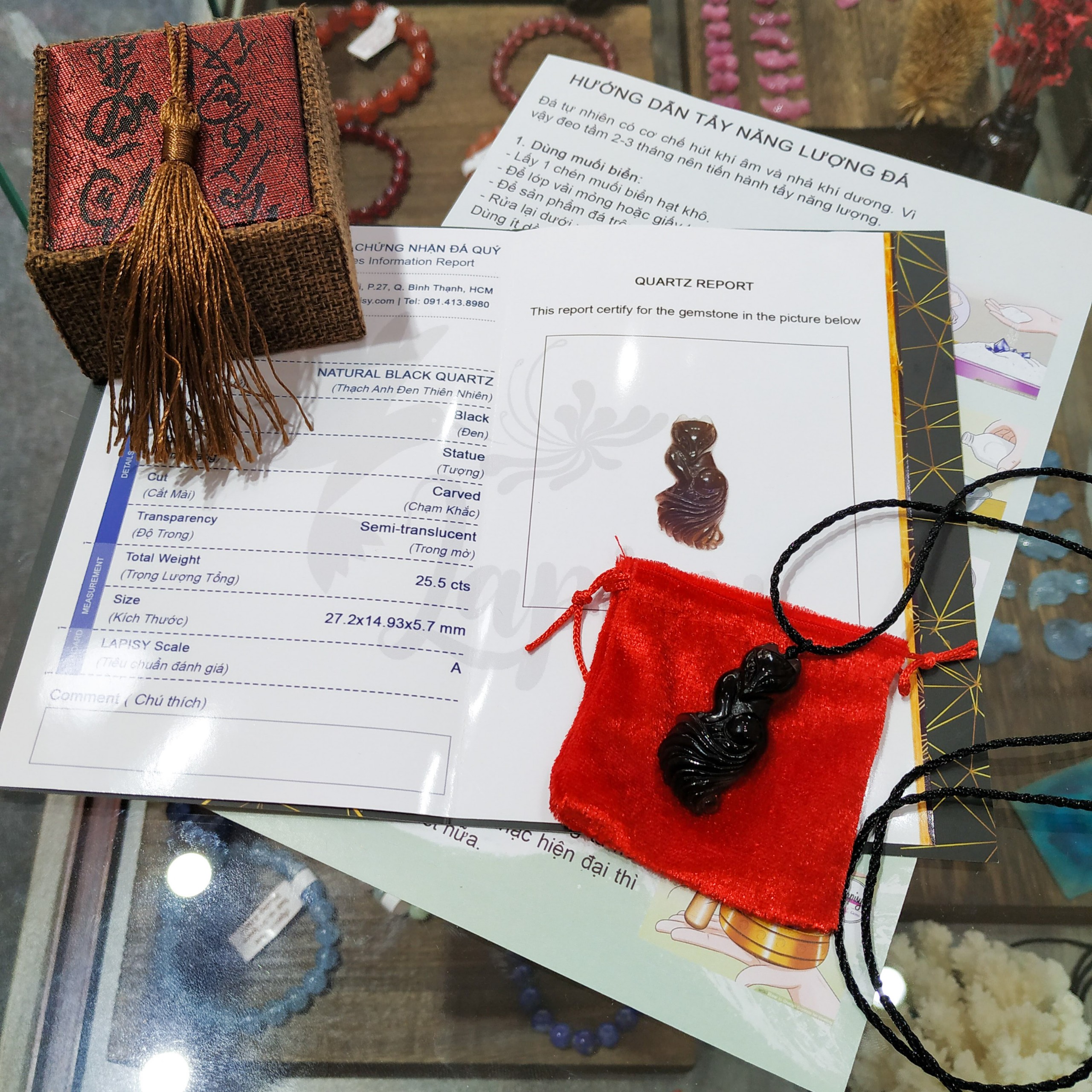 Mặt Dây Hồ Ly Thạch Anh Phong Thuỷ