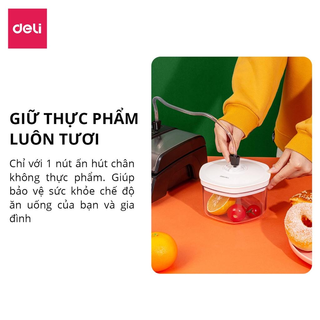 Hộp Hút Chân Không Kín Khí Bảo Quản Thực Phẩm Deli Nhựa Nguyên Sinh SAN Trong Suốt, Không Rò Rỉ, Giữ Thực Phẩm Luôn Tươi An Toàn - 14894 14895 14896