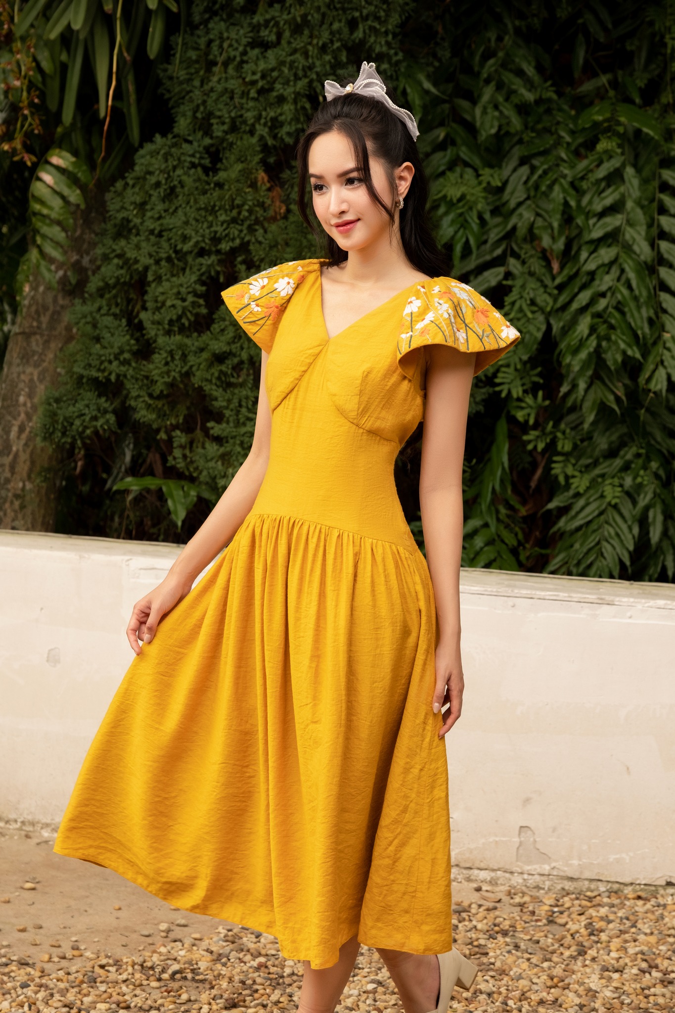 OLV - Đầm Gladys Combined Embro