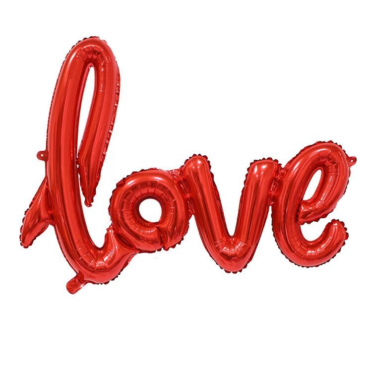 Bóng Chữ Love Trang Trí Tiệc Cưới, Sinh Nhật, Party Nhiều Màu