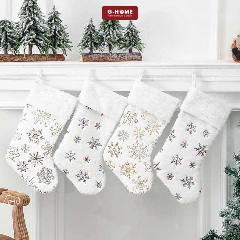 Tất treo trang trí giáng sinh GHOME tất decor noel mang không khí lễ hội giáng sinh vào nhà TAT22 M1