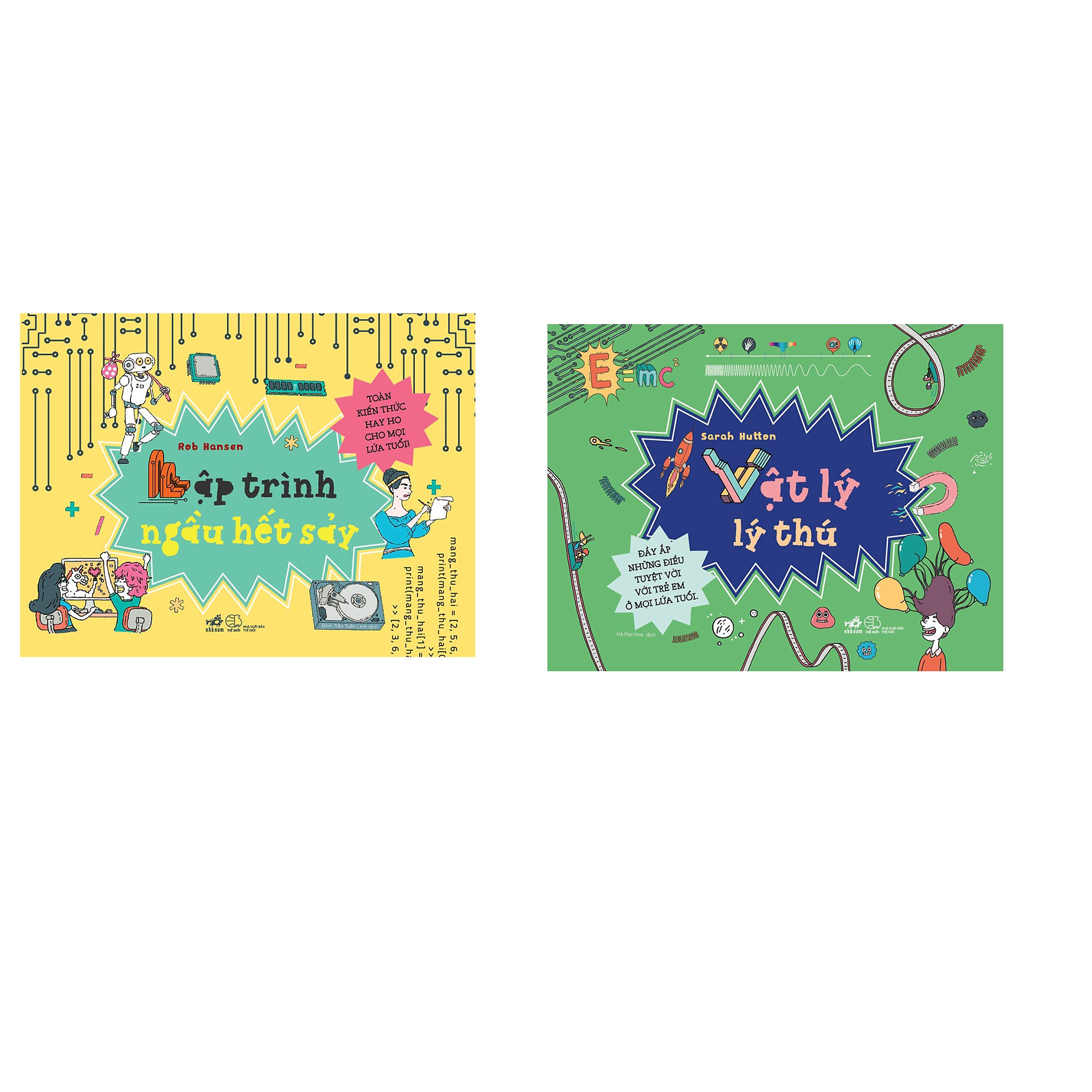 Combo 2 cuốn sách: Bộ Cool series: Lập trình ngầu hết xảy +  Vật Lý Lý Thú
