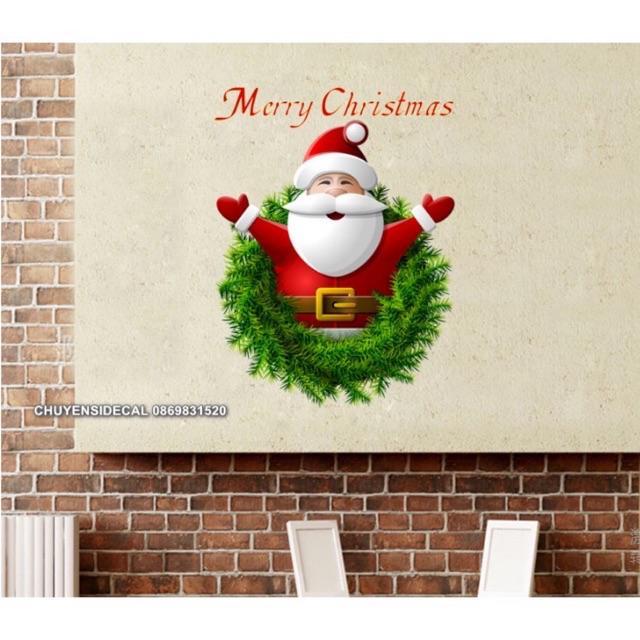 Decal Trang Trí Noel - Nhiều mẫu ngẫu nhiên
