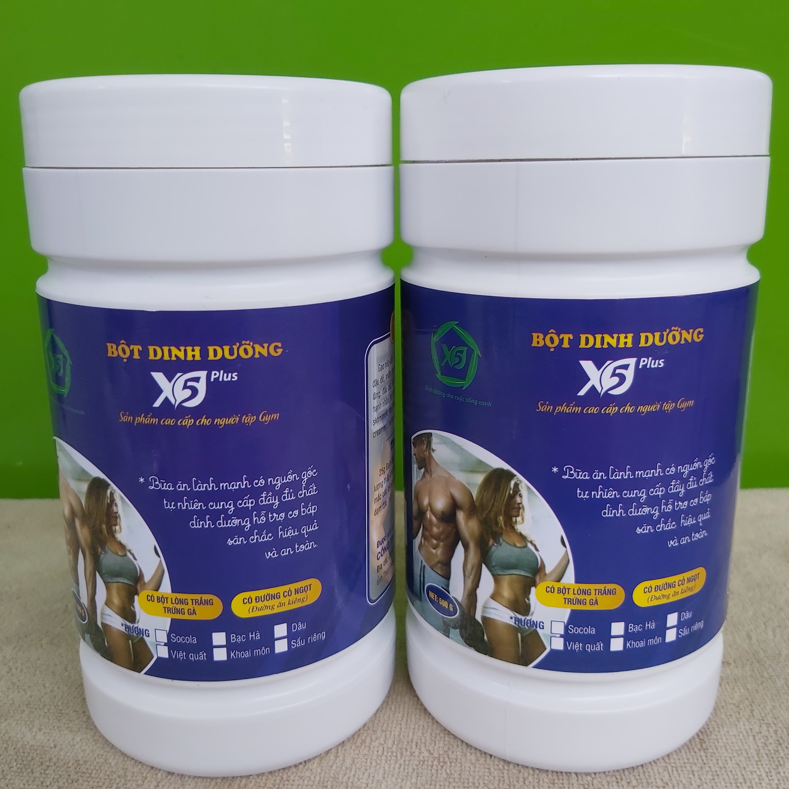 Combo 4 hộp bột ngũ cốc dinh dưỡng X5 dành cho người tập gym có whey, đạm đậu nành, Giúp Tăng Cơ, Giảm Mỡ