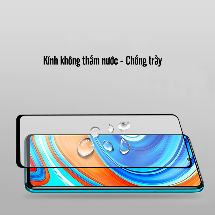 Kính cường lực cho Xiaomi Redmi Note 9S - Redmi Note 9 Pro - Poco X3 Full viền đen Mocolo - Hàng Nhập Khẩu