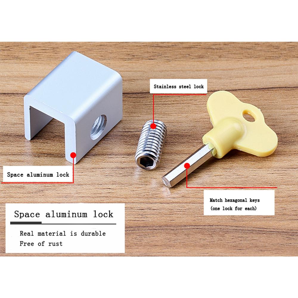 Set 1 Khóa Cửa Sổ An Toàn Có Chìa