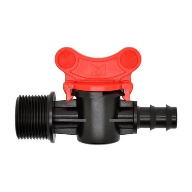 10 Van khoá ren ngoài 21, ra ống LDPE 20 hoặc 16mm