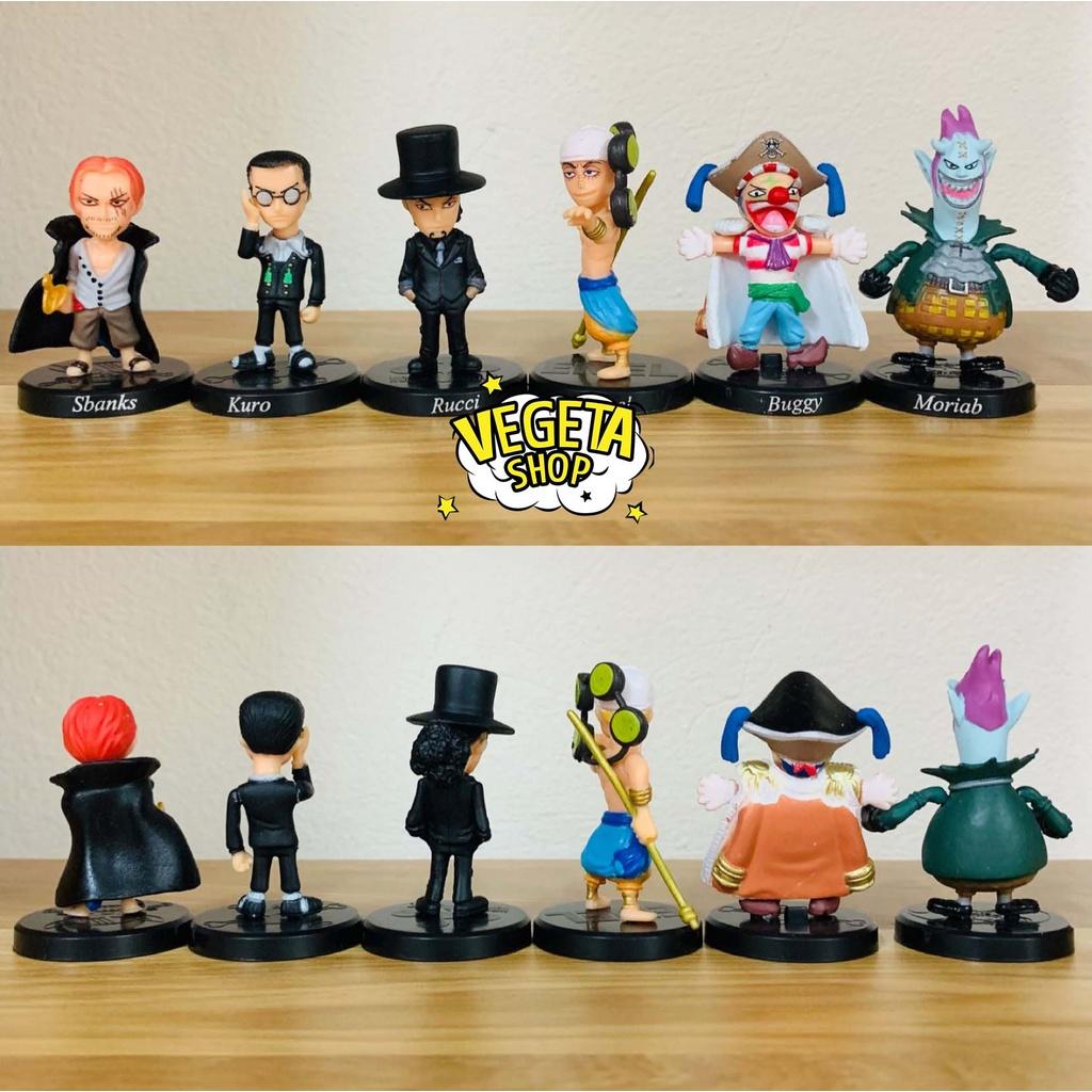 Mô hình One Piece - Luffy Rucci Kuro Shanks Buggy Enel Crocodile Wapol Moriah Along Morgan Krieg Anime - Cao 4~5cm