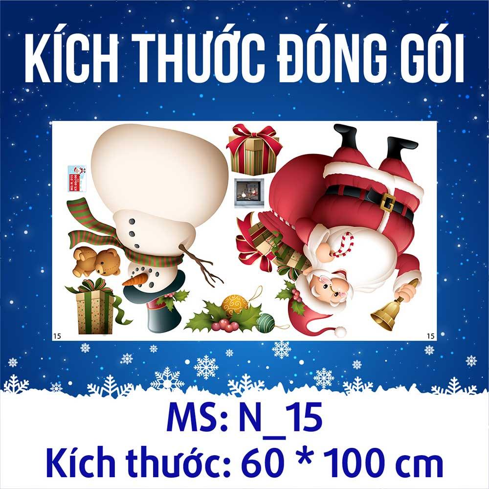 DECAL TRANG TRÍ GIÁNG SINH 2023 COMBO SỐ 10