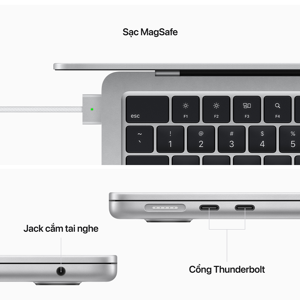 Apple Macbook Air 2022 13.6 inch (Apple M2 - 8GB/ 256GB) - MLXW3SA/A