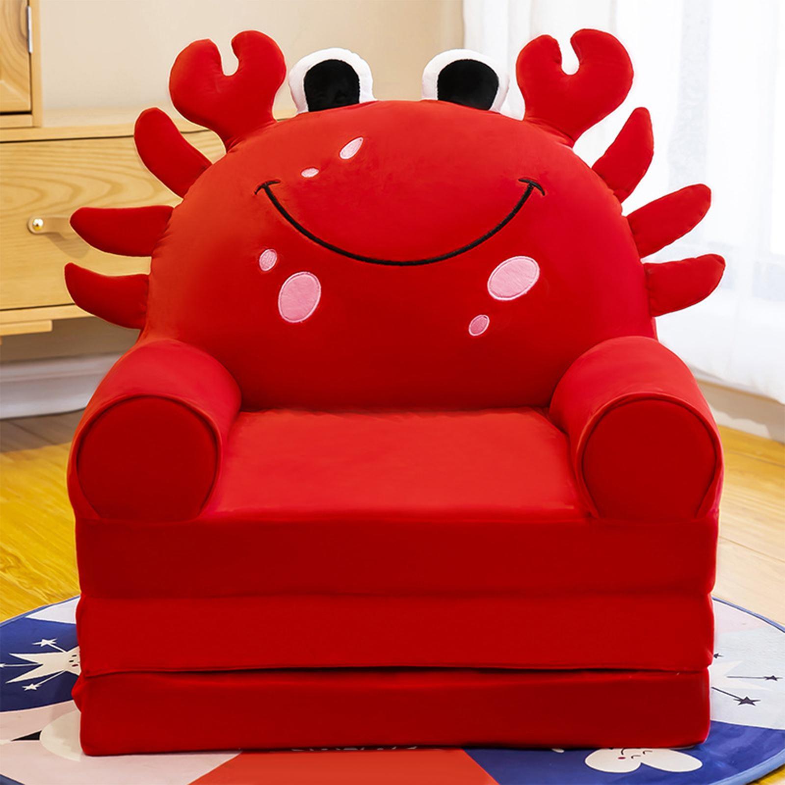 2x Kids Couch Cover Washable Foldable Protect Furniture for Home Living Room