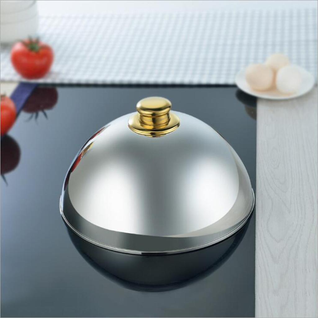 2Pcs Cheese Melting Dome Steaming Cover Serving Dish Food Cover Small