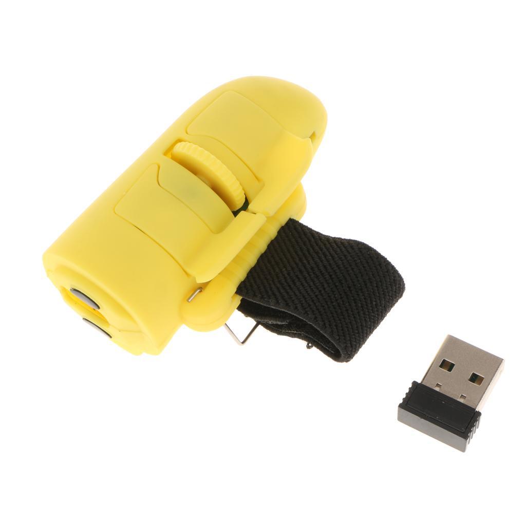 USB Wireless Finger Rings Optical Mouse 1200DPI for PC Laptop