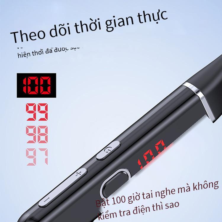 Phong cách mới nhất HIFI bass chất lượng cao treo cổ Tai nghe Bluetooth không dây Tai nghe Bluetooth hai tai treo cổ thể thao chạy bộ