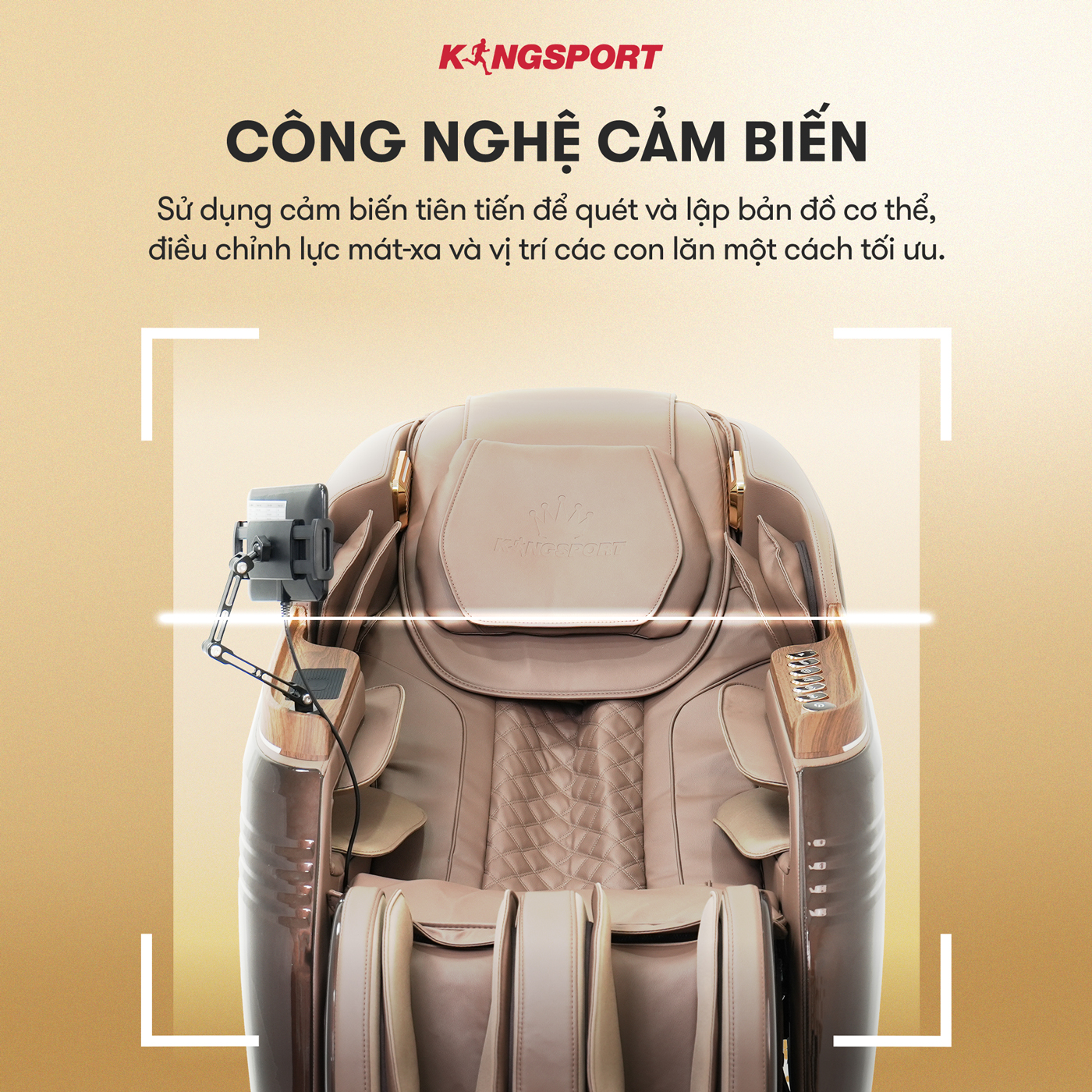 [Miễn phí lắp đặt] Ghế Massage KINGSPORT Deluxe G68 Sonic Công Nghệ Sóng Âm Kingsonic, 20 Bài Massage Chuyên Nghiệp