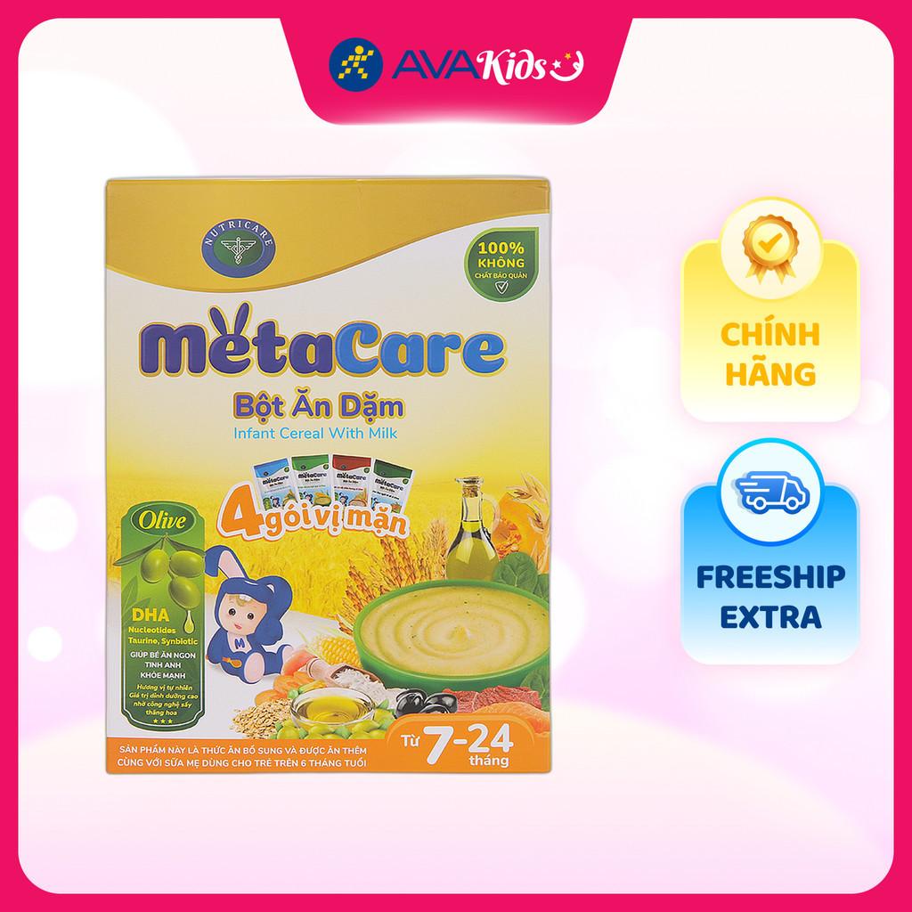 Bột ăn dặm MetaCare 4 vị mặn hộp 200g (7 - 24 tháng) - Hàng Chính Hãng