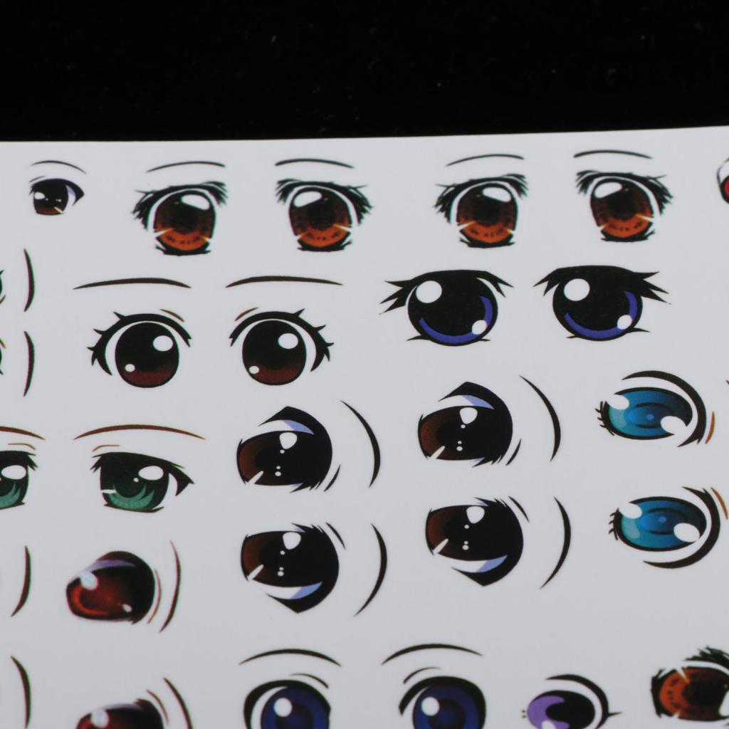 5X Cartoon Self-Adhesive Doll Eyes For DIY Scrapbooking Craft Toy Accessories