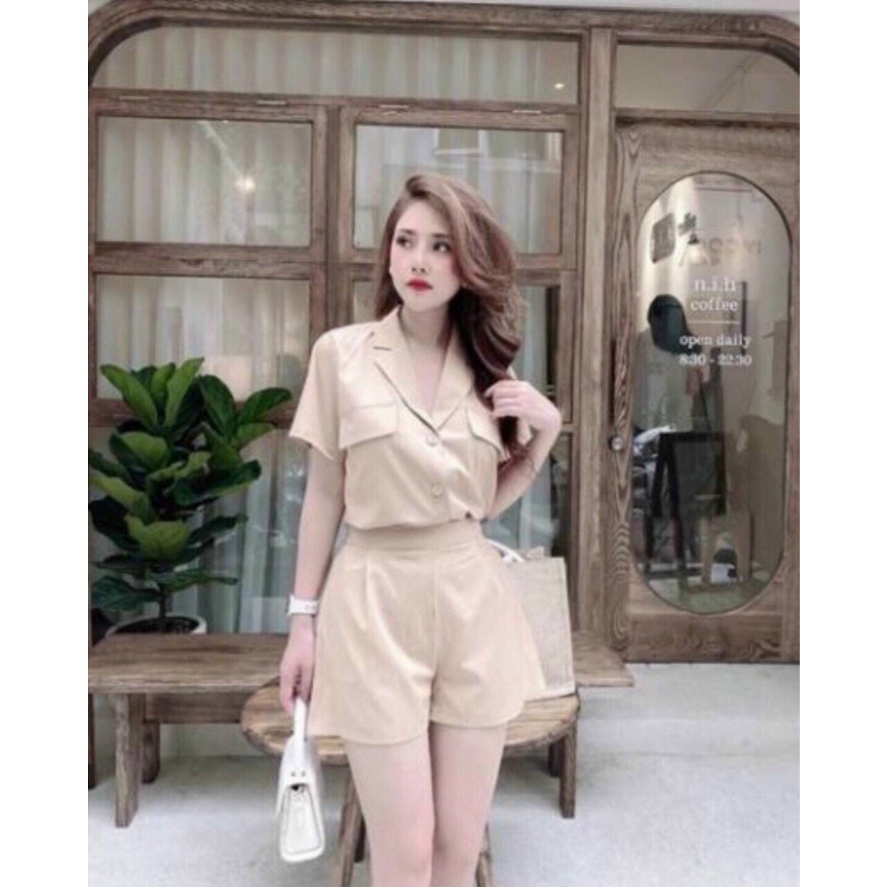 Set bộ Vest đùi siêu nữ tính