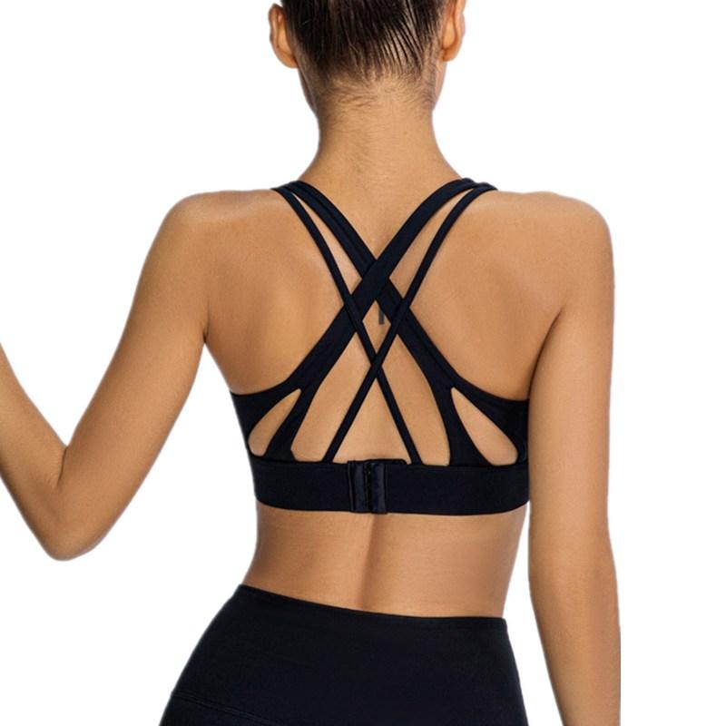 Chéo Lưng Sexy Áo Bra Yoga Nữ Full Cup Cao Cấp Chống Sốc Áo Ngực Thể Thao Có Thể Điều Chỉnh Khóa Lưng Đẩy Lên Tập Gym Chạy Bộ thảm Tập Yoga Áo Vest