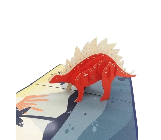 Thiệp 3D Khủng Long Stegosaurus – Thiệp Pop Up Độc Đáo, Sáng Tạo, Tặng Sinh Nhật, Trẻ Em, Bạn Bè  Mô tả sản phẩm  Khám phá thế giới tiền sử đầy bất ngờ với, A34