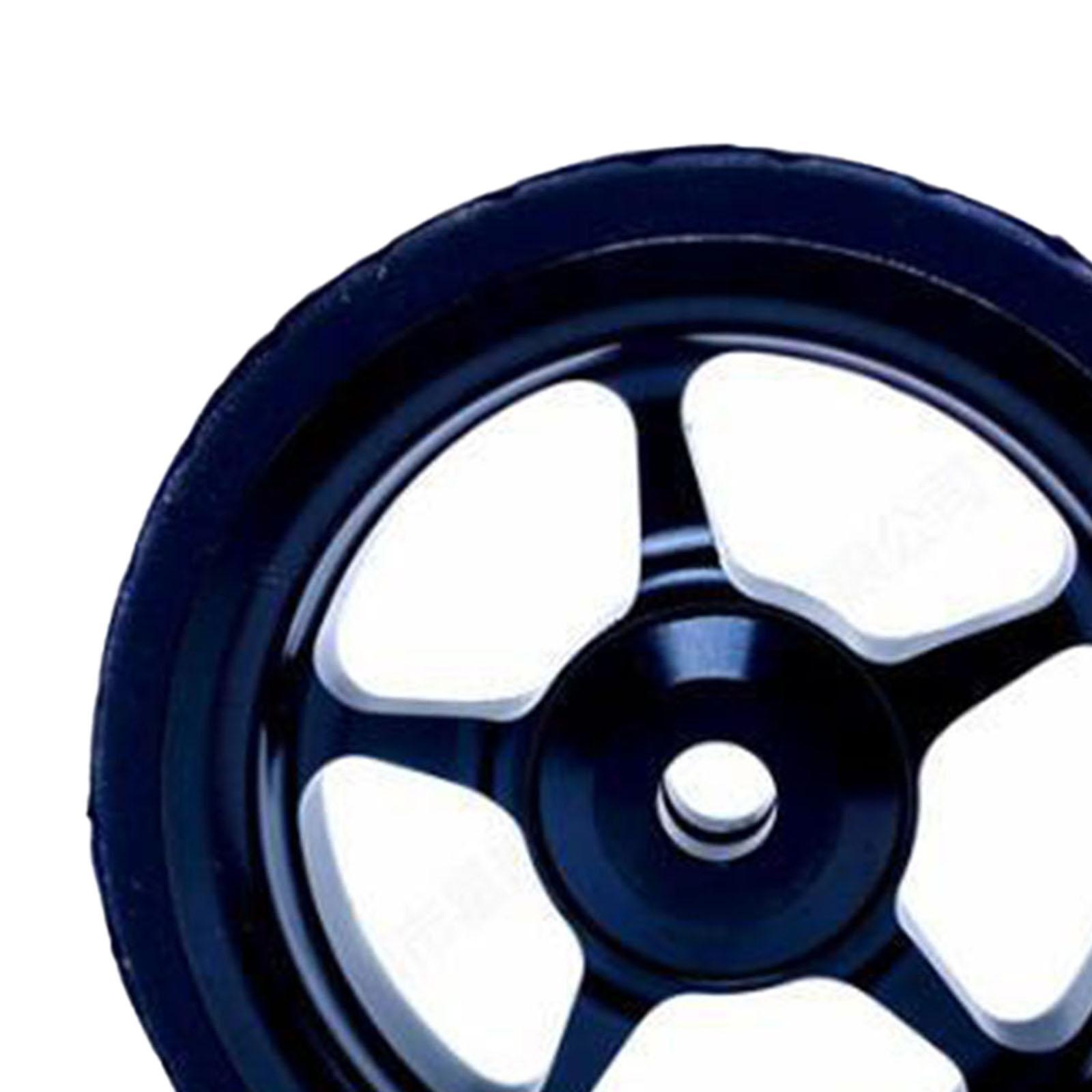 2xEasy Wheel for  Folding Bike EZ Wheels Wheel Easywheel Black
