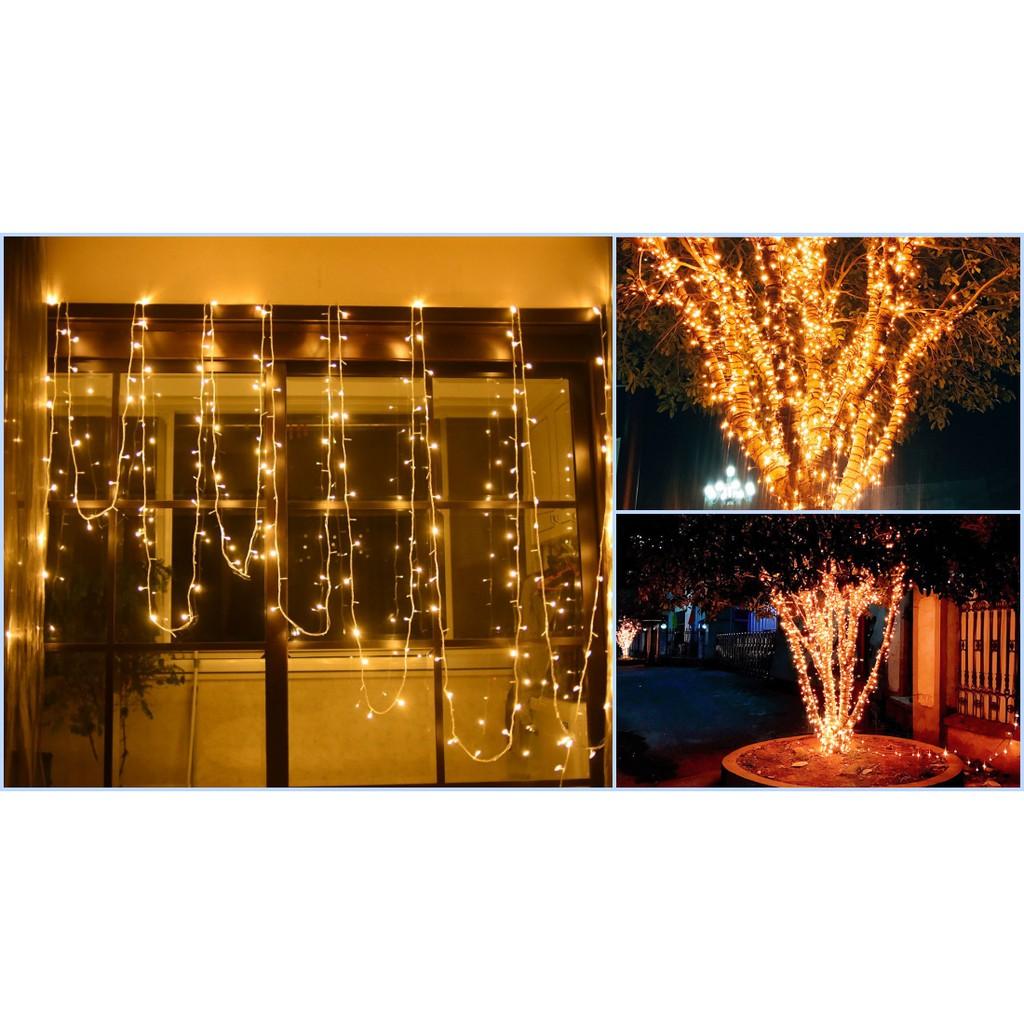 Dây Đèn Led Trang Trí Dài 10 Mét Cắm Điện Có Chế Độ Nháy