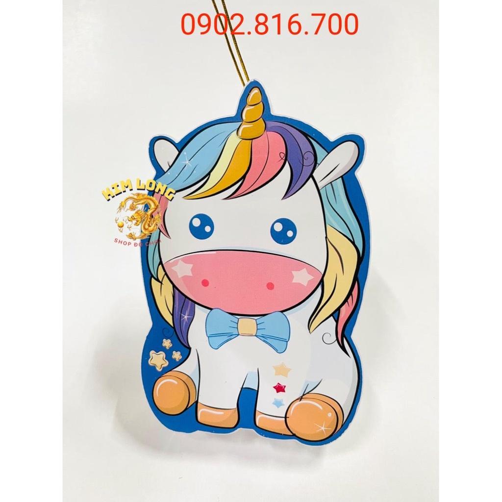 Đồ chơi lồng đèn trung thu mini phát sáng cho bé hình NGỰA PONY - BƯỚM - THỎ - VOI quà tặng trung thu