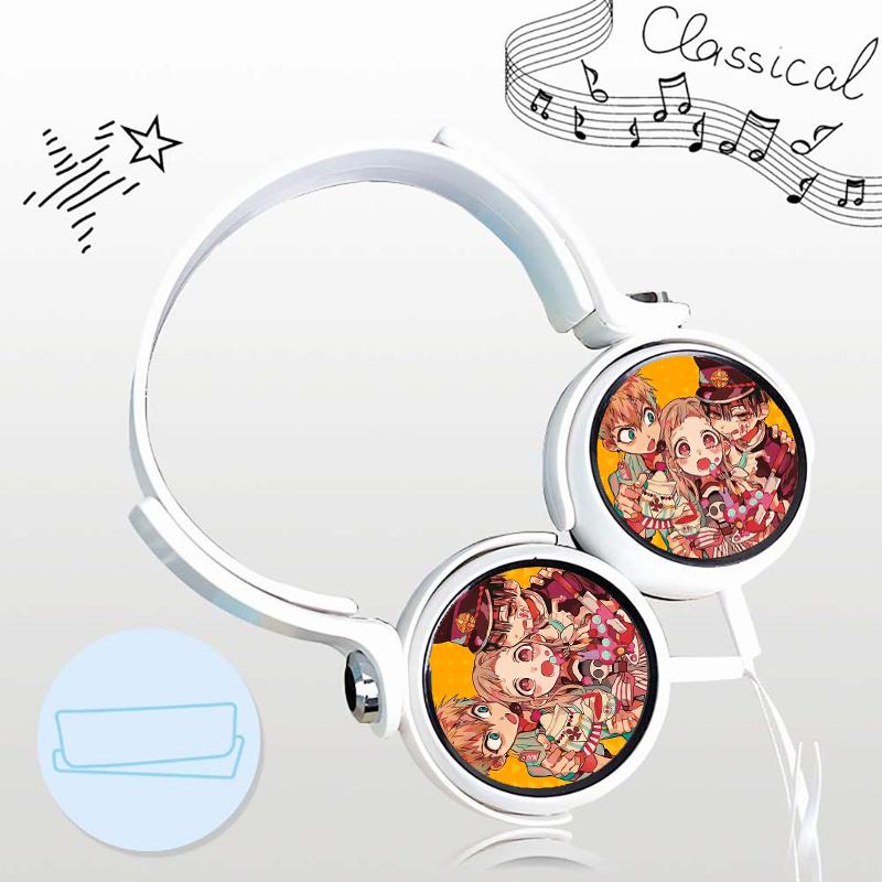 Tai nghe Jibaku shounen hanako-kun anime chibi thiết kế thông minh cá tính cắm dây có mic