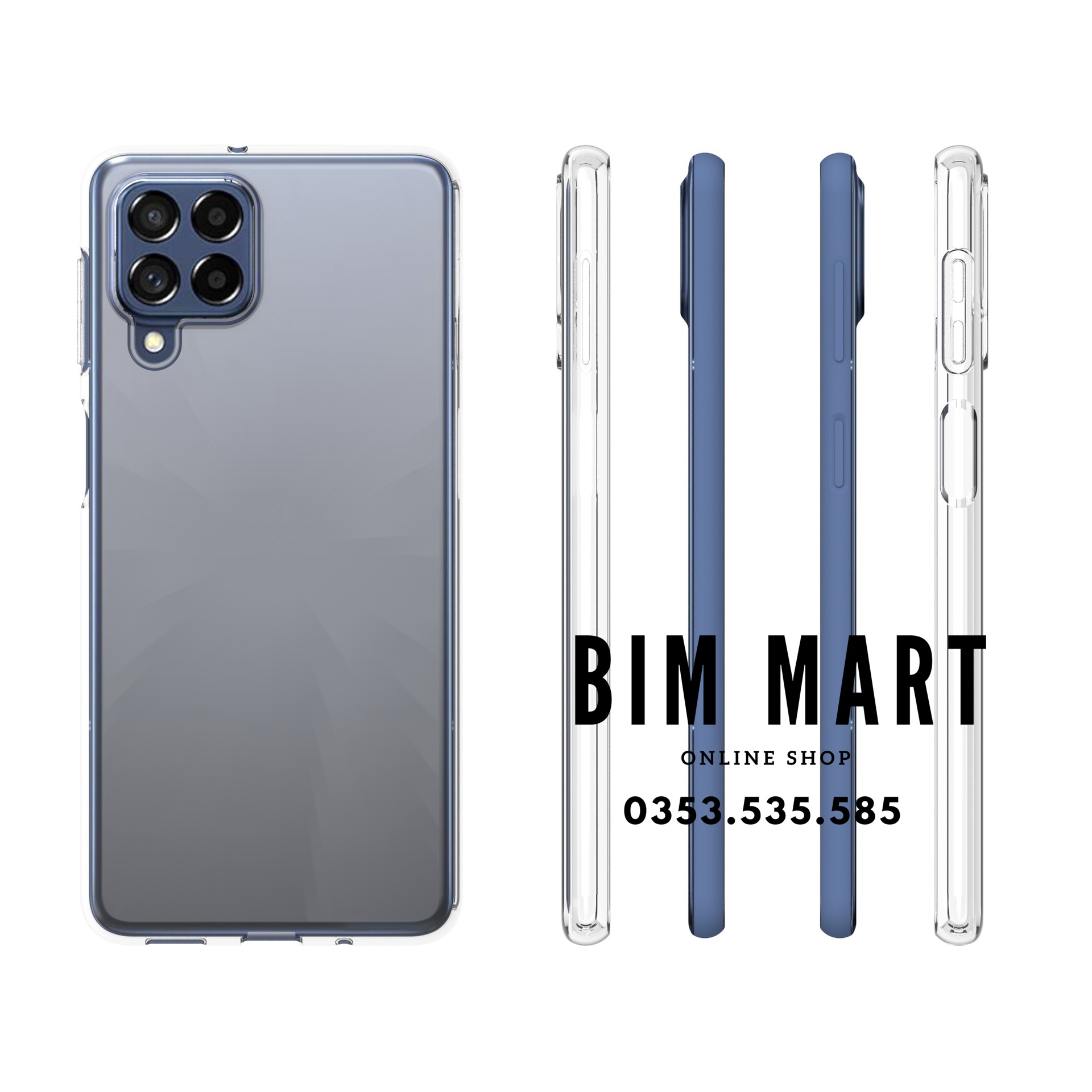 Ốp lưng dành cho Samsung M53 5G silicon dẻo trong suốt cao cấp A+